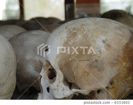 殺戮場（Chun-ek）·紀念塔中的人骨（金邊/柬埔寨） 6331601