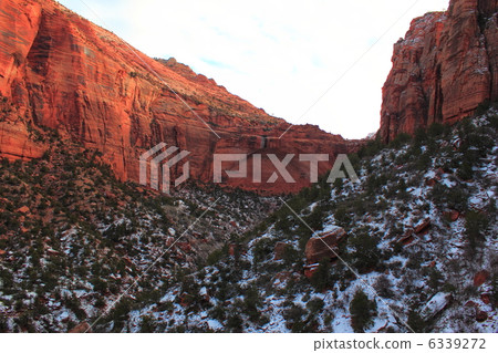 錫安國家公園在冬天 錫安國家公園在冬天 6339272
