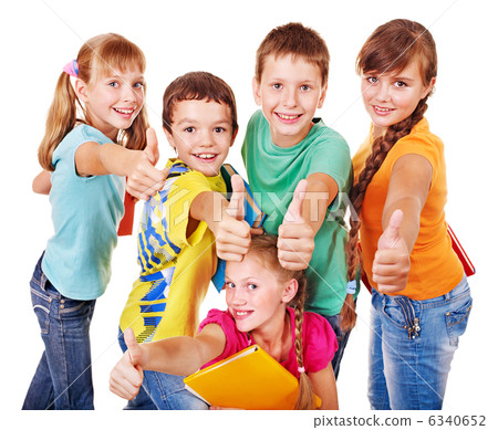 Group of teen people. Group of teen people. 6340652