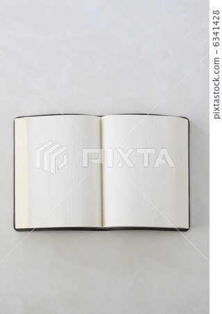 Plain books with two facing pages 6341428