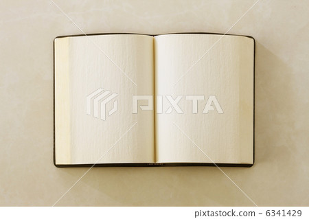 Plain books with two facing pages 6341429