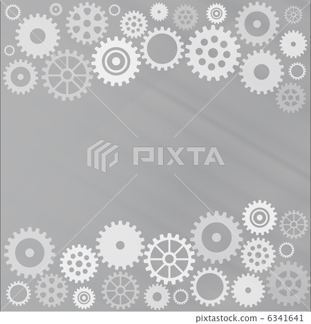 Grey gear background Grey gear background 6341641