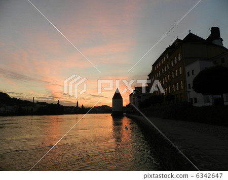 Germany Ancient city near Munich Passau Passau Donau River Inogawa Iruzawa 6342647