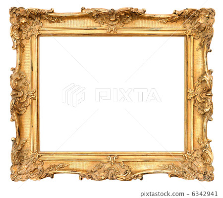 old golden frame. vintage background old golden frame. vintage background 6342941