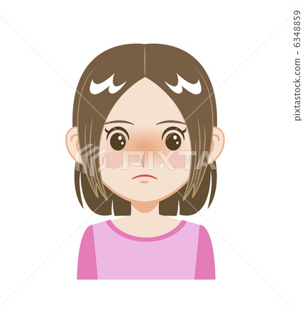 女孩·面部表情各種各樣·害羞 6348859