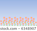 Flower background illustration 6348907