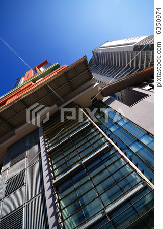 modern building at sunny day and clear blue sky 6350974