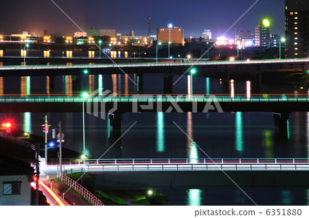 Sekiya division night view Sekiya division night view 6351880