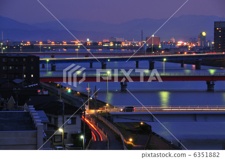 Sekiya division night view Sekiya division night view 6351882