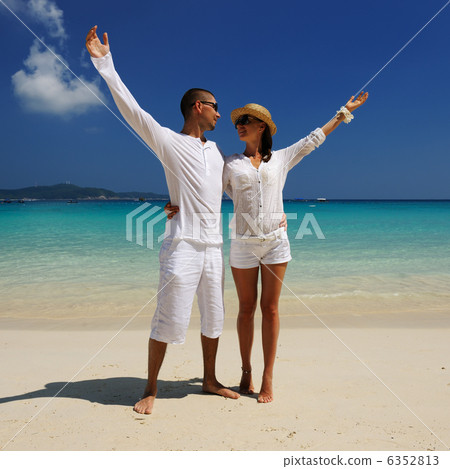 Couple on a beach 6352813