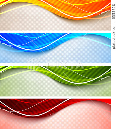 Set of wavy banners 6353828