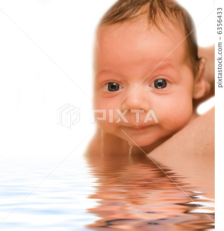 Little child in rendered water Little child in rendered water 6356433