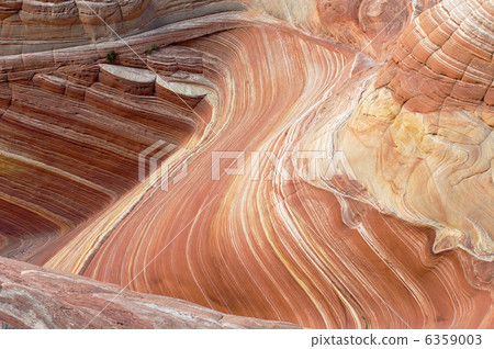 Waves of sandstone strata (The Wave) Waves of sandstone strata (The Wave) 6359003