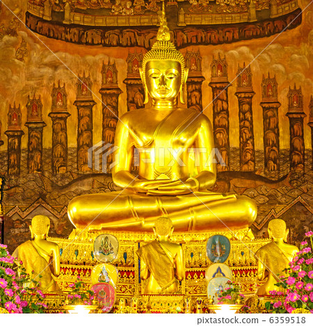 Buddha statue of Wat Rakan (Thailand, Bangkok) Buddha statue of Wat Rakan (Thailand, Bangkok) 6359518