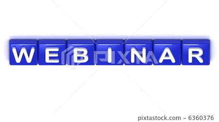 Webinar word on blue cubes Webinar word on blue cubes 6360376