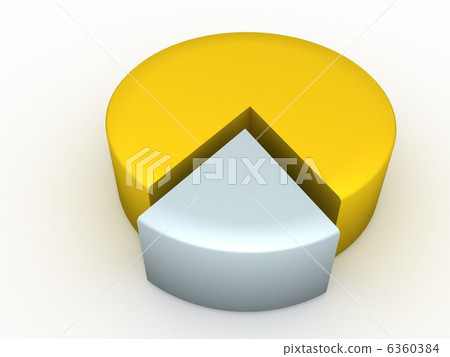 Circular business diagram of gold and silver Circular business diagram of gold and silver 6360384