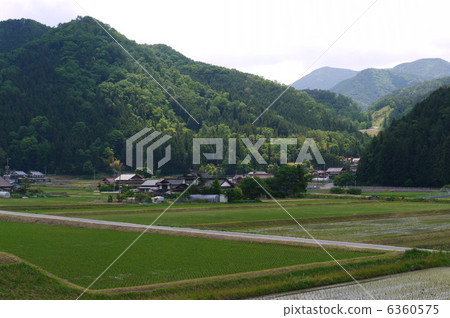 廣島縣秋田高田町裡的里山景色 廣島縣秋田高田町裡的里山景色 6360575
