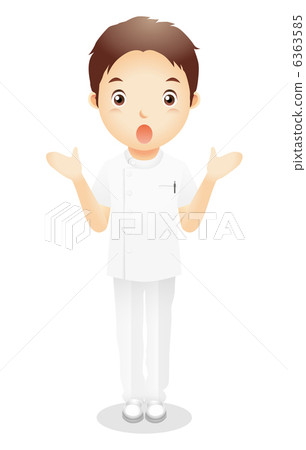 男性衛生工作者例證 6363585