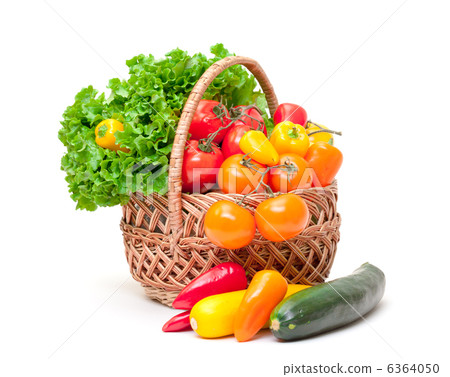 Mixed Fresh Vegetables in Basket Mixed Fresh Vegetables in Basket 6364050