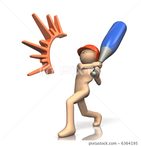 Abstract 3DCG illustration of Slugger illustration Abstract 3DCG illustration of Slugger illustration 6364195