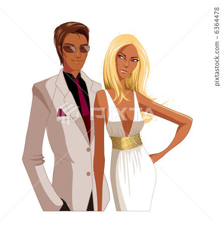 Portrait of Elegant couple 6364478