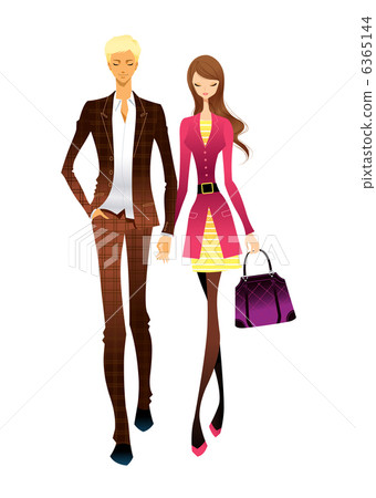 Portrait of couple walking together 6365144