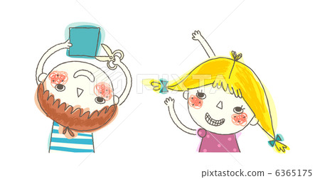 Boy and Girl playing Boy and Girl playing 6365175