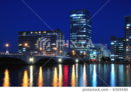 Nakajyo Bridge Night view 6369486