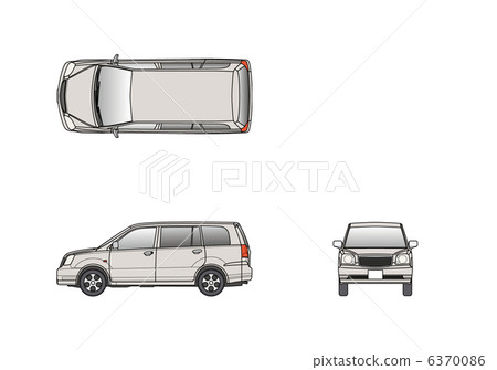 Car illustration Passenger car gray car illustration 6370086