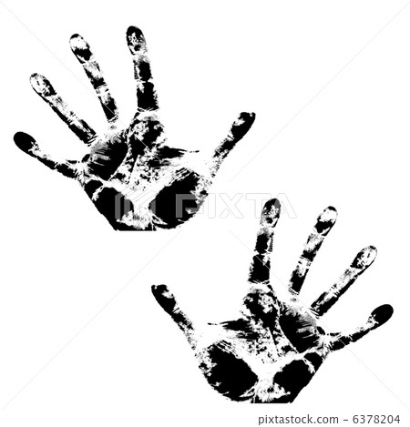 Hand print, skin texture pattern, vector illustration. 6378204