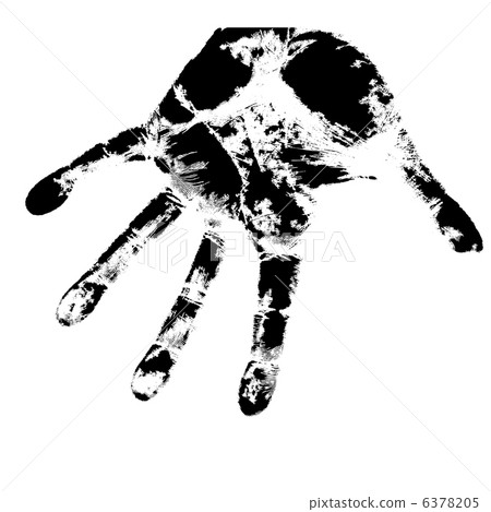 Hand print, skin texture pattern, vector illustration. 6378205