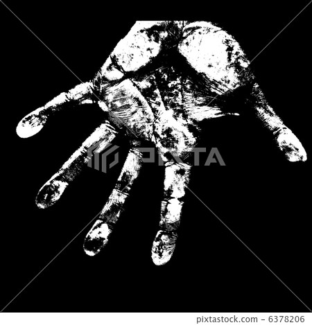 Hand print, skin texture pattern, vector illustration. 6378206