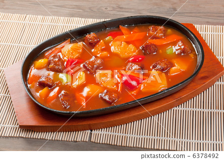 pork with tart sweet sauce, pork with tart sweet sauce, 6378492