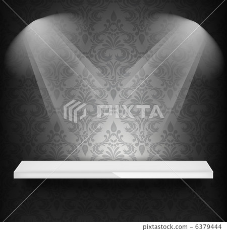 White shelf on wall White shelf on wall 6379444
