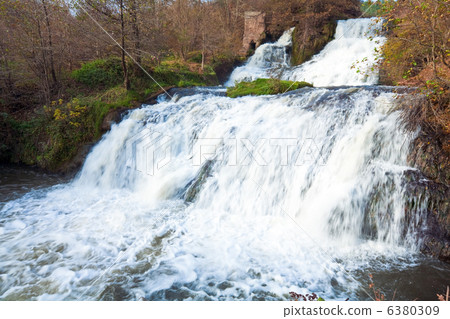 Waterfall on Autumn River Waterfall on Autumn River 6380309
