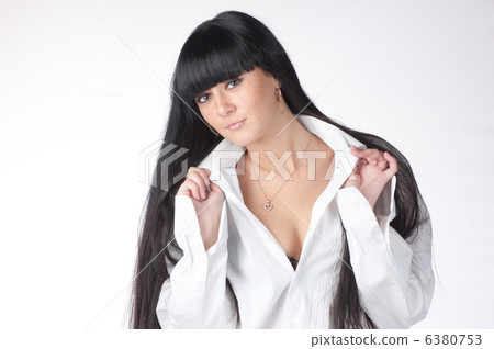 portrait of lovely brunette woman 6380753