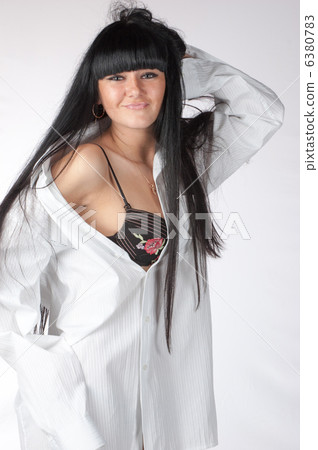 portrait of lovely brunette woman 6380783