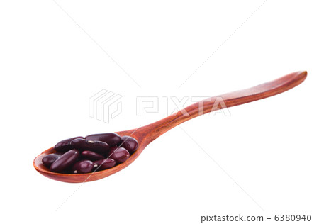 A small handful of red beans - Kidney. 6380940