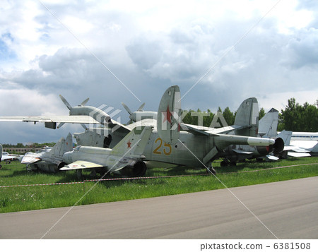 Moscow, Monino, Russia, the plane of war an a parking 6381508