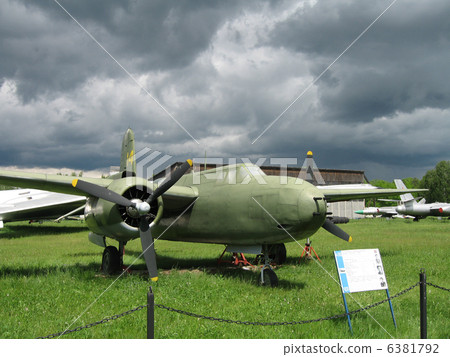 Moscow, Monino, Russia, the plane of war an a parking Moscow, Monino, Russia, the plane of war an a parking 6381792