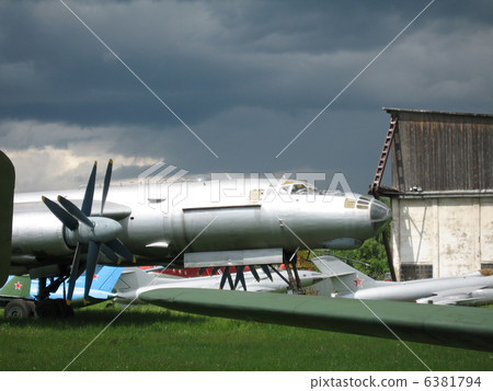 Moscow, Monino, Russia, the plane of war an a parking 6381794