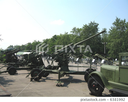 Old military technology on parking in a museum Russia Moscow Old military technology on parking in a museum Russia Moscow 6381992