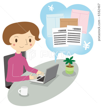 使用批量報價服務的女人 6382467