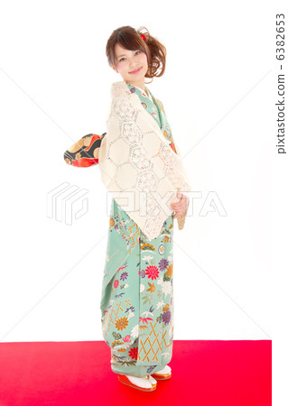 安靜的氣氛袖子的小姐 6382653