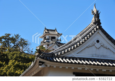 高知城堡Otemon門和城堡塔2013.1.18射擊 6382722