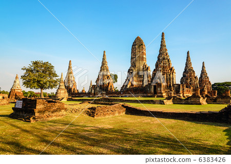 In the evening Wat Chai Wattanerham (Thailand, Ayutthaya) In the evening Wat Chai Wattanerham (Thailand, Ayutthaya) 6383426