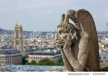 Chimera on Notre Dame Cathedral 6384347