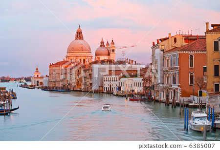 Grand canal at sunset, Venice 6385007