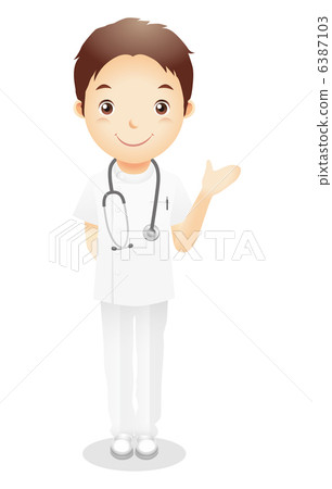Male health worker illustration 6387103
