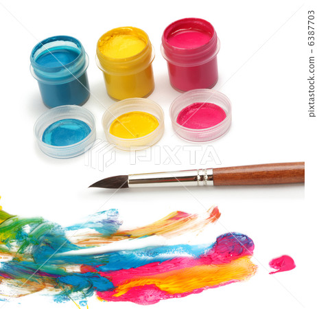 Paint brush and colors 6387703